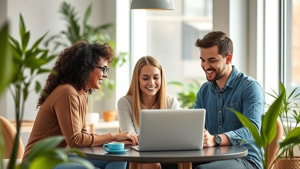 1Stop Driving team collaborating in a modern Sydney office